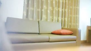 【69堂免费视频】午夜寻花柳约了个马尾辫美乳少妇，在沙发上操骑乘边操边摸奶子，翘起屁股后入抱起来猛烈撞击