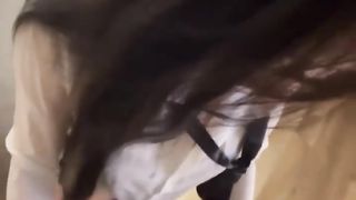 【69堂免费视频】调教高颜值校花女神端庄秀丽，没想到私下是反差母狗