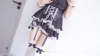 【69堂免费视频】cos坏坏小恶魔，被大肉棒注满了精液