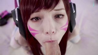 【69堂午夜视频】可爱唇钉妹子 COS守望先锋D.Va 自摸啪啪拨开内裤露无毛粉逼